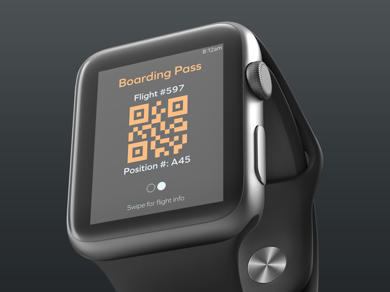 mobile design trends: boarding pass